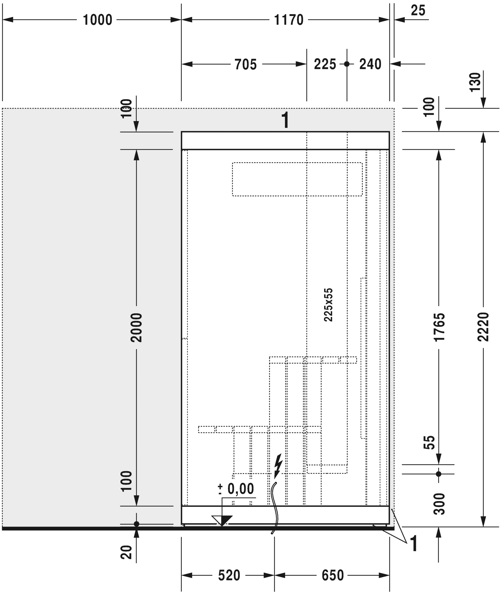 750913002011000 Сауна Inipi, пристенный и угловой вариант Inipi #7509 1800 x 1170 x 2220 мм
Исполнение: американский орех (нат.шпон) Белый глянцевый декор Duravit  - Вид №5