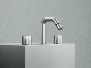 Quadrodesign Смеситель для раковины на 3 отверстия с поворотным изливом Hb