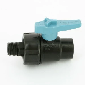 Кран обжим-Н Unidelta 20 х 1/2" для труб ПНД полипропилен PP-B