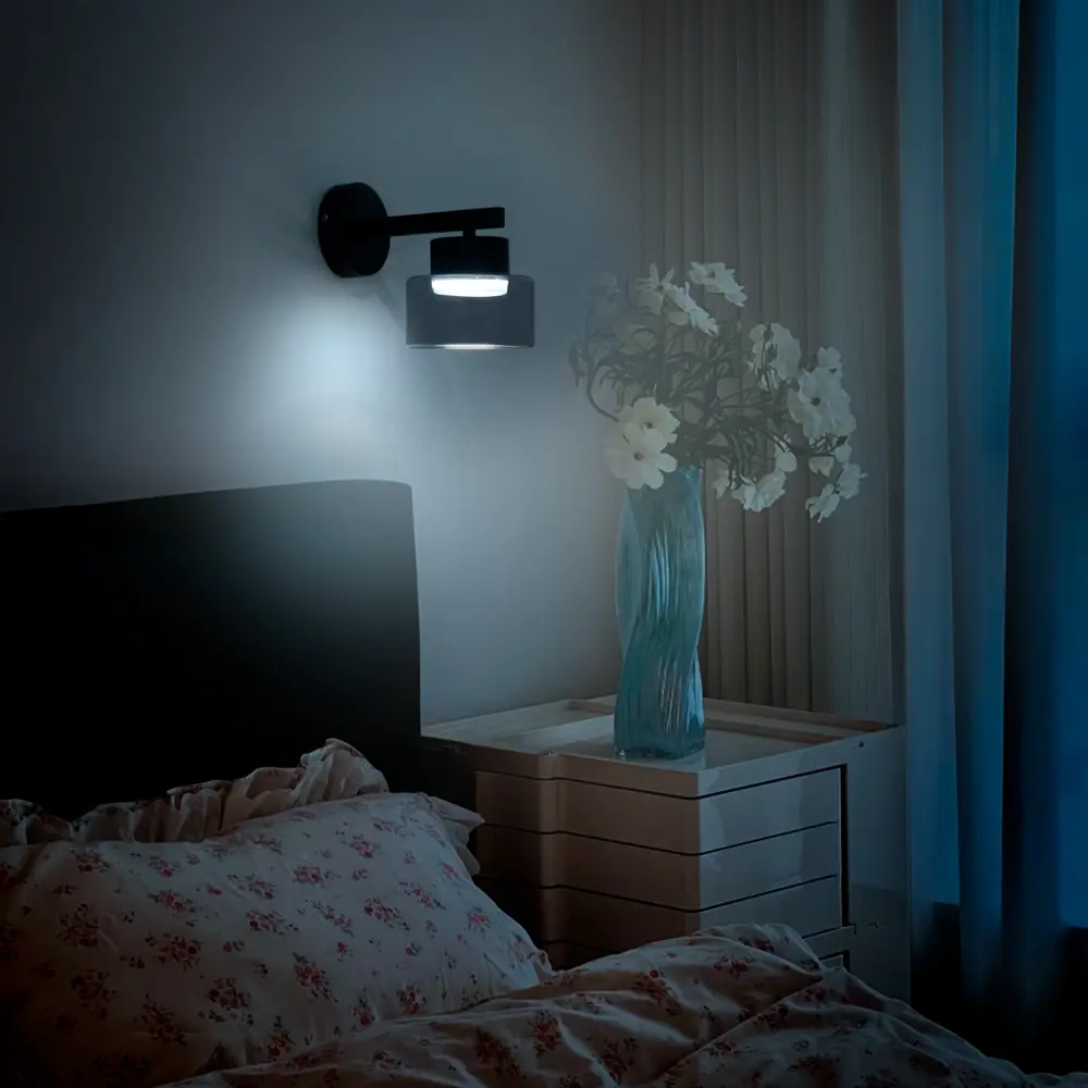 Светильник бра настенный Schaffner Nemico цвет черный STLM-2110875 - Вид №10