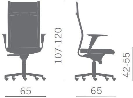 Kastel Офисный стул с подголовником Kosmo mesh sun-id-1504220 - Вид №3