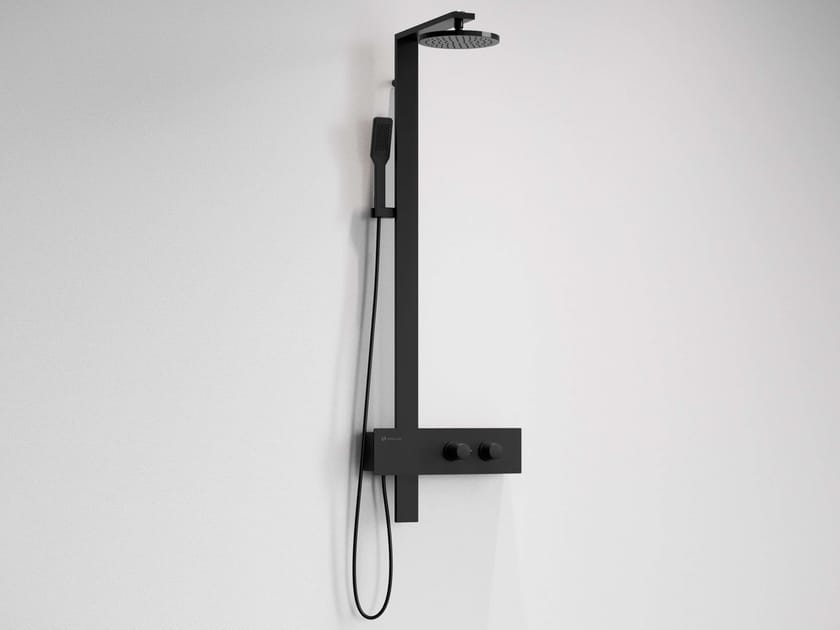 Алюминиевая настенная душевая колонна с ручным душем Novellini F ARCH-00133637