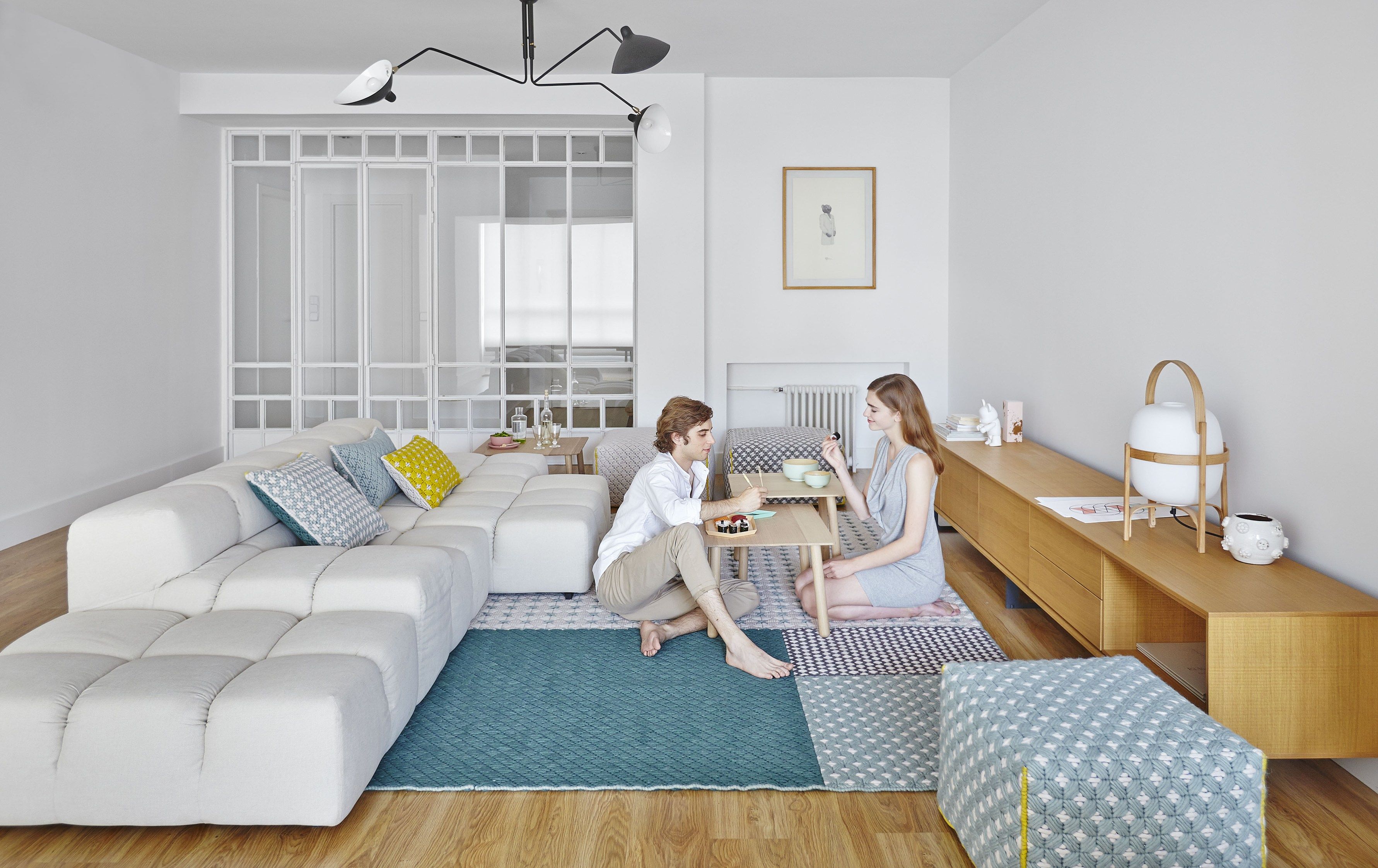 Прямоугольный ковер ручной работы из ткани GAN Silaï ARCH-00103936 - Вид №7