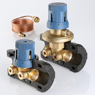 VT.040.G.60005 Автоматический регулятор перепада давлений в комплекте с запорно-регулировочным клапаном Valtec 3/4", 250–600 мбар  - Вид №7