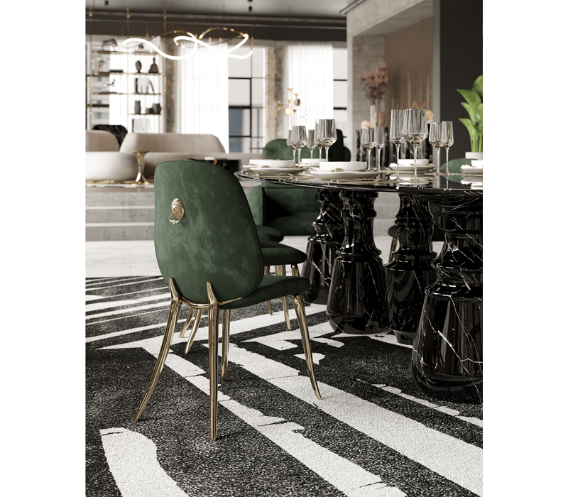 0-127 Обеденный стол Pietra oval xl nero marquina  Boca Do Lobo  - Вид №14