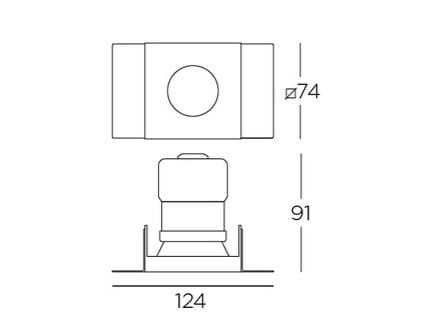 Алюминиевый прямоугольный светодиодный светильник LedsC4 Play ARCH-00060475 - Вид №1