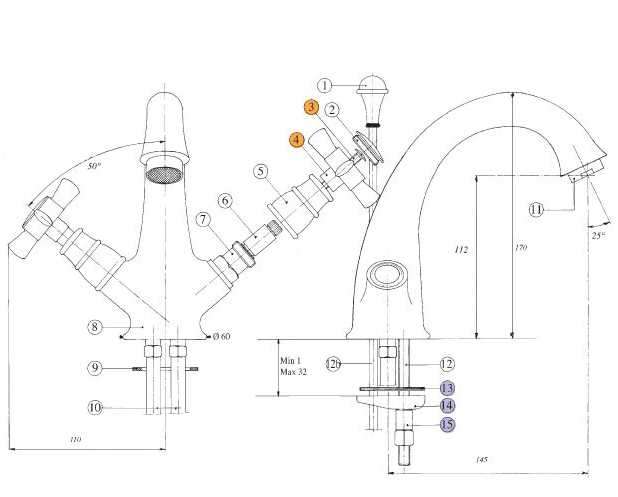 800920KO18 Смеситель Bandini Old England Santreyd - Вид №2