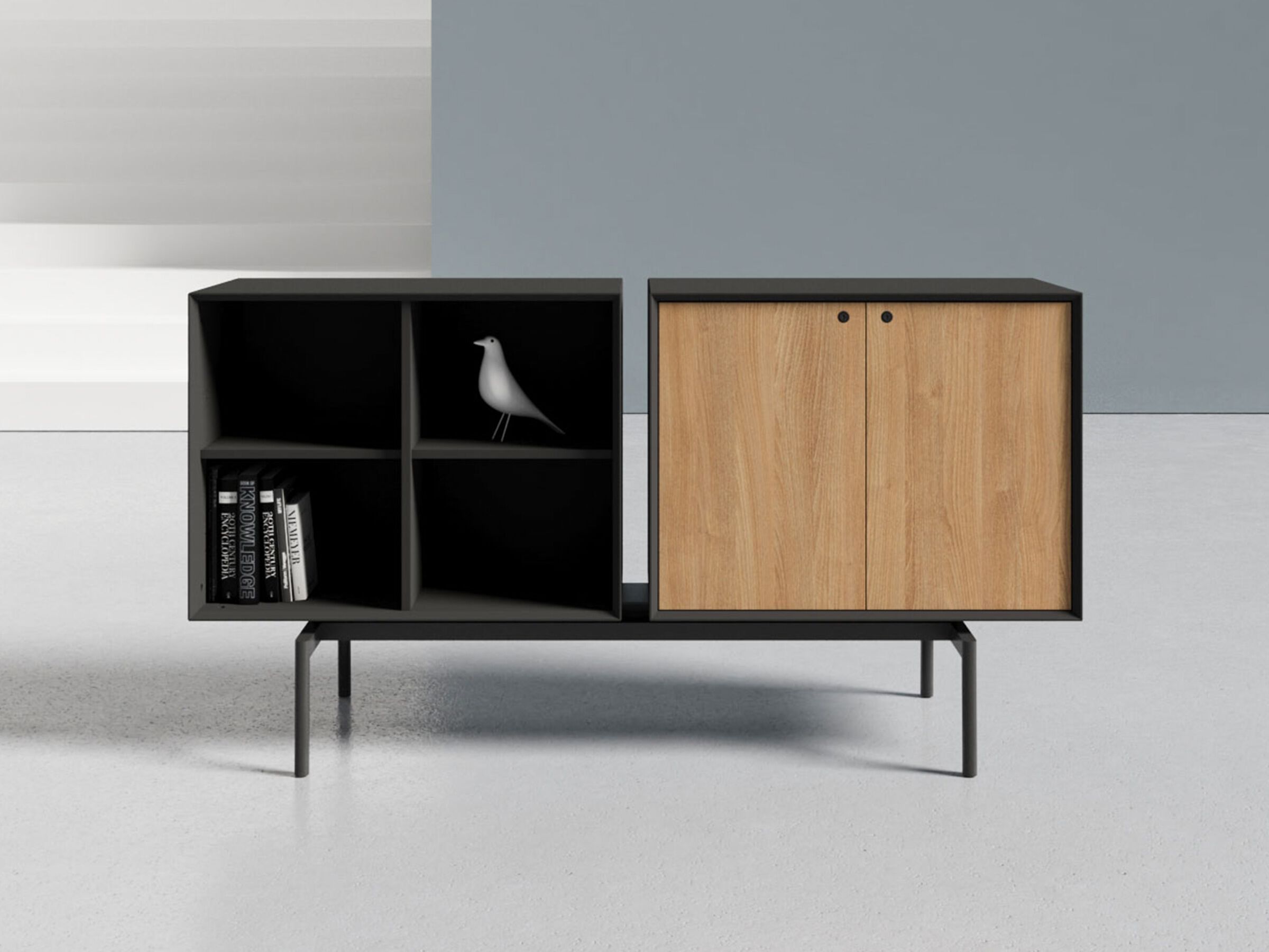 Деревянный офисный шкаф с распашными дверями WORKSPACE HUTCH ARCH-00032263 - Вид №3