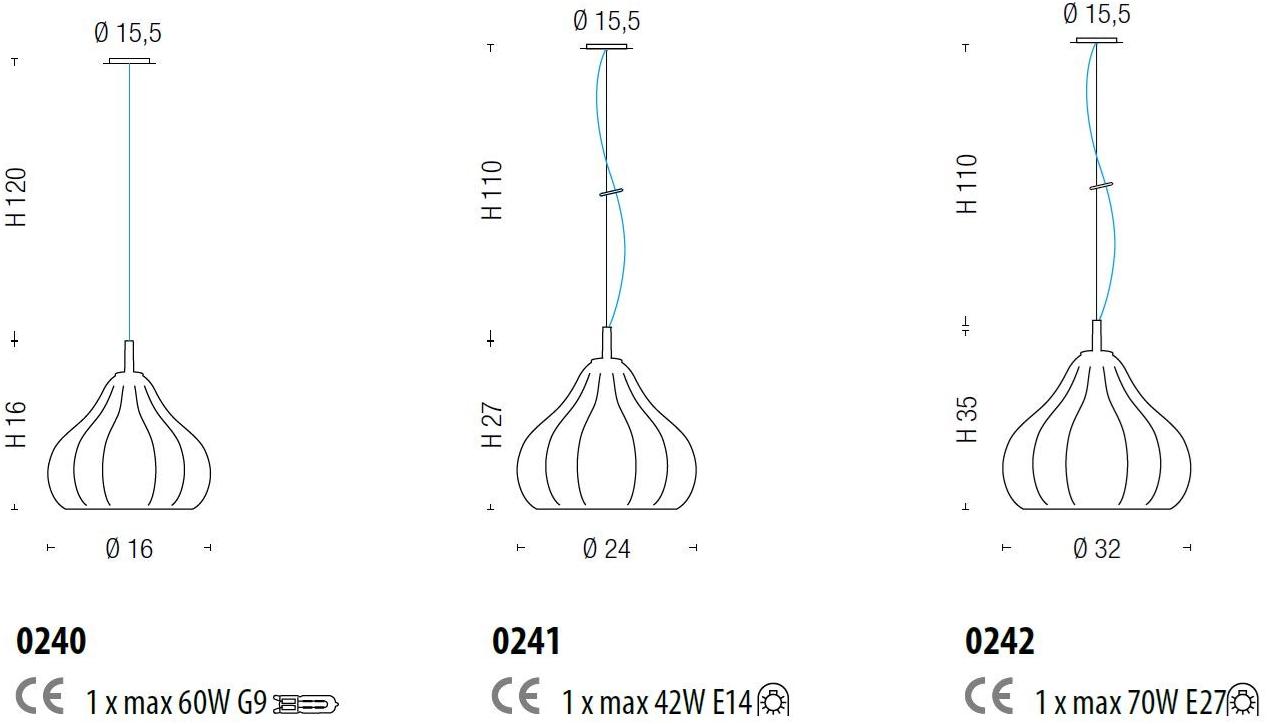 Sylcom Подвесной светильник из стекла Sphera 0240/0241/0242 - Вид №3