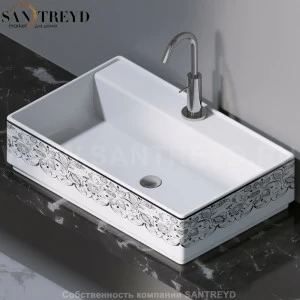 L621460 Накладная раковина на столешницу  прямоугольная A. e T. Italia Fly