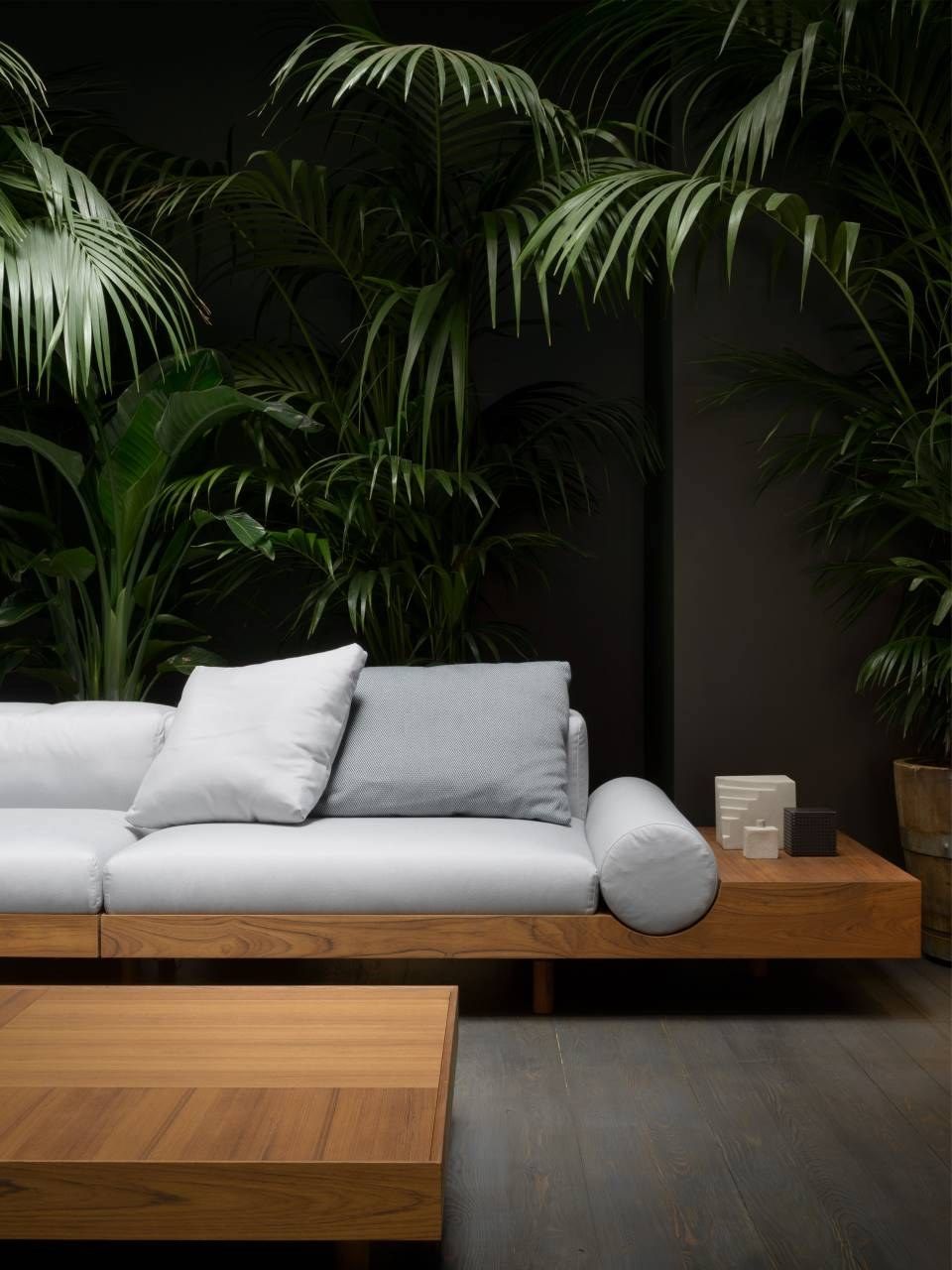 Сад диван из массива тикового дерева и ткани Living Divani Kasbah ARCH-00029400 - Вид №15