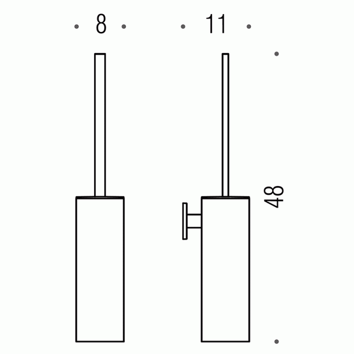 B1607 Ёршик настенный COLOMBO LOOK Colombo Design - Вид №1