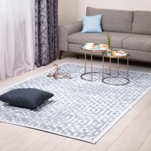 Ковер Рим 120x180 см вискоза 722 W цвет бежевый