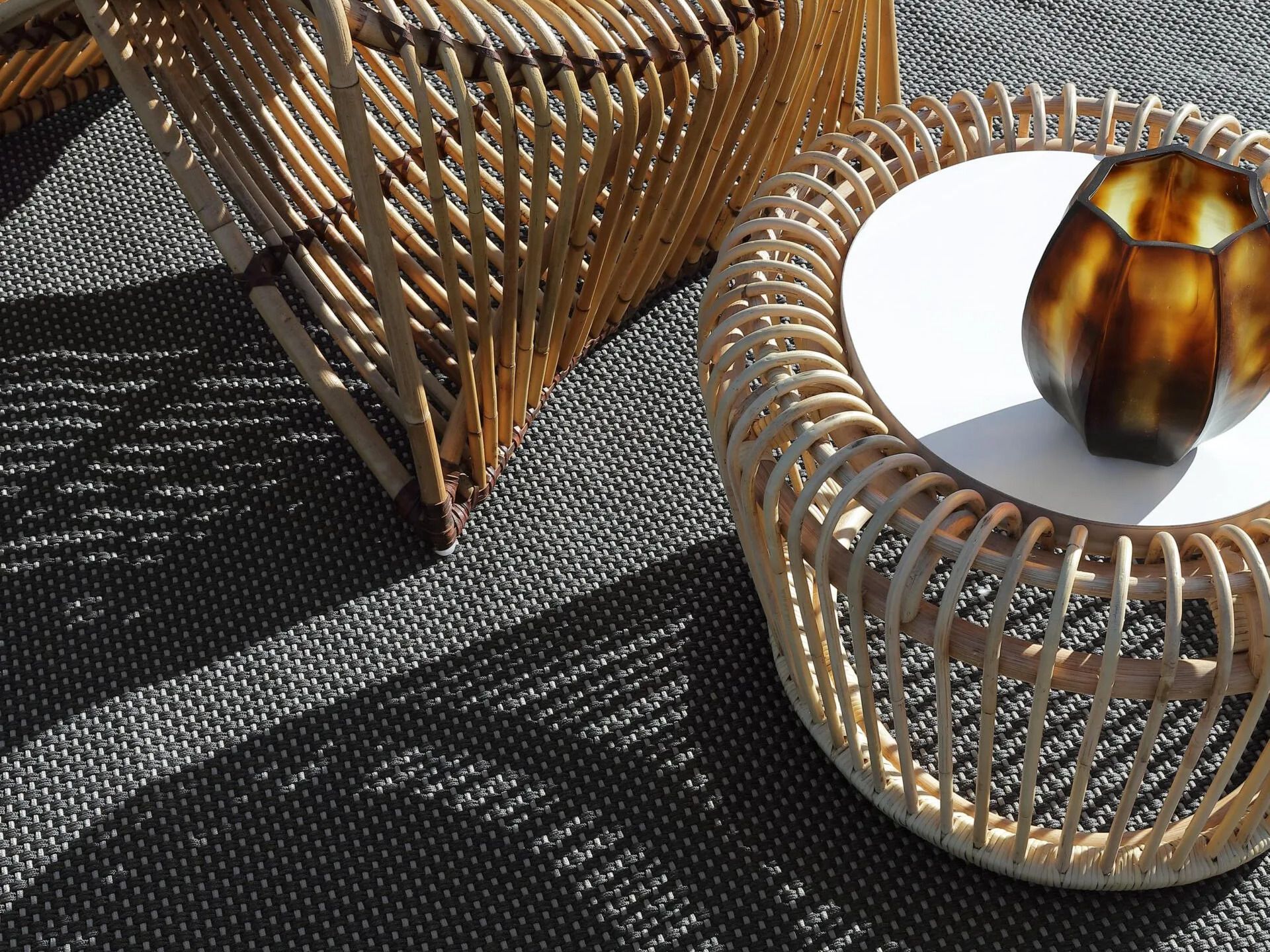 Круглый журнальный столик из ротанга Nodo Italia ARCH-00098016 - Вид №4