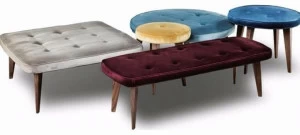 Vibieffe Тафтинговый пуф из ткани или кожи