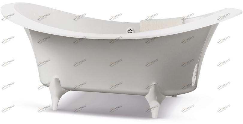 Gruppo Treesse Отдельностоящая овальная ванна на ножках Vasche in stile classico sun-id-1423012