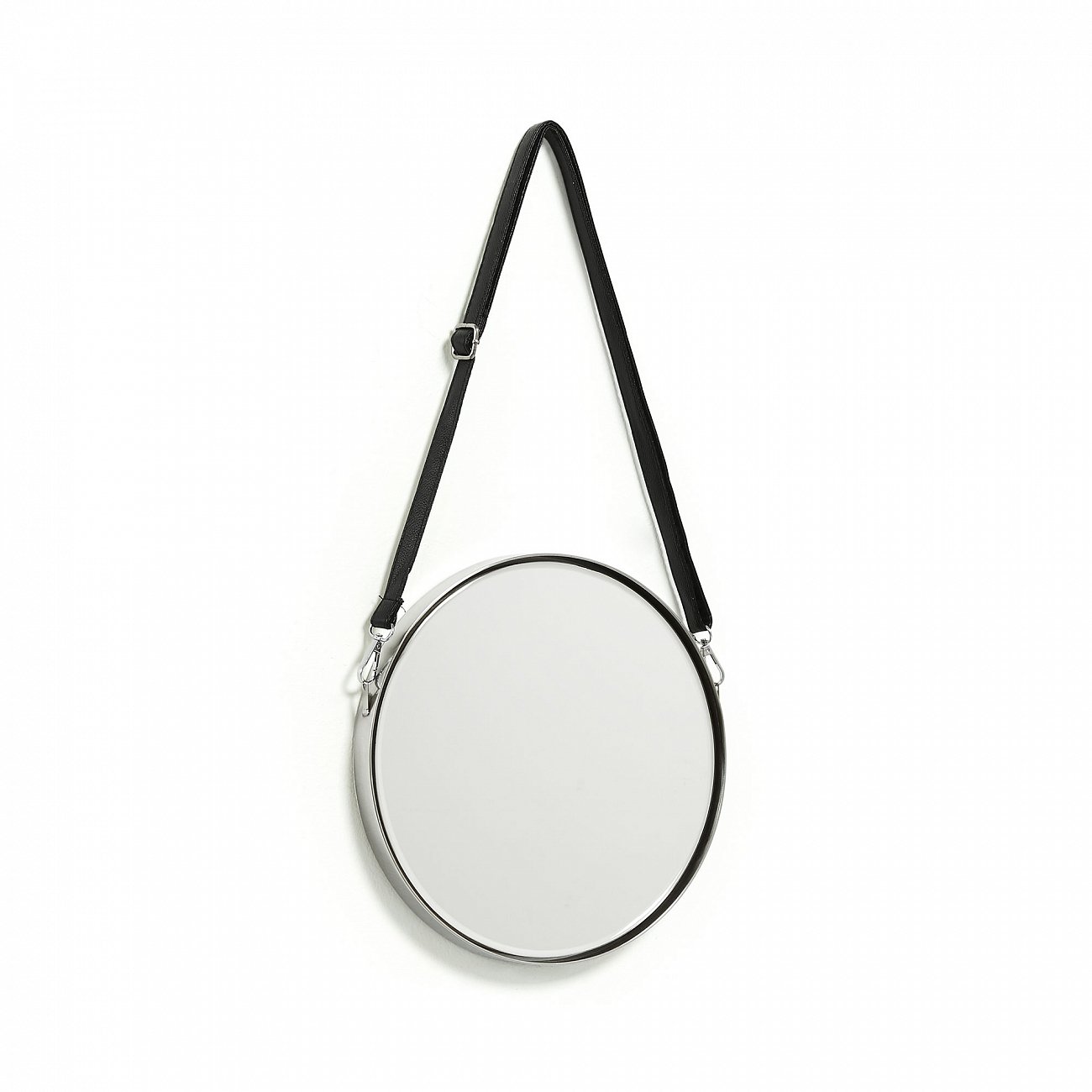 Зеркало на ремне круглое металлическое диаметр 30 см Elne от La Forma LA FORMA ELNE 342858 Натуральный  - Вид №1