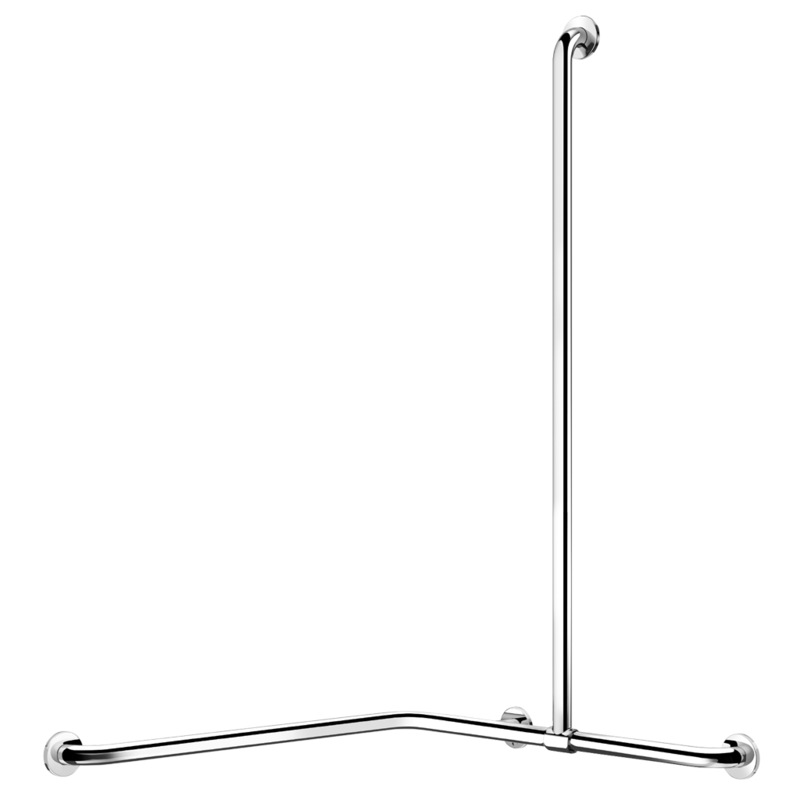 5481P Угловая ручка для душа, полированная нержавеющая сталь DELABIE 