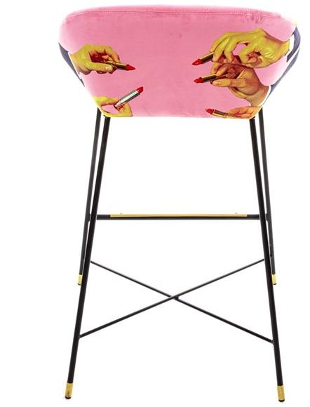 Seletti Высокий табурет из ткани со спинкой Seletti wears toiletpaper 16172 - Вид №4