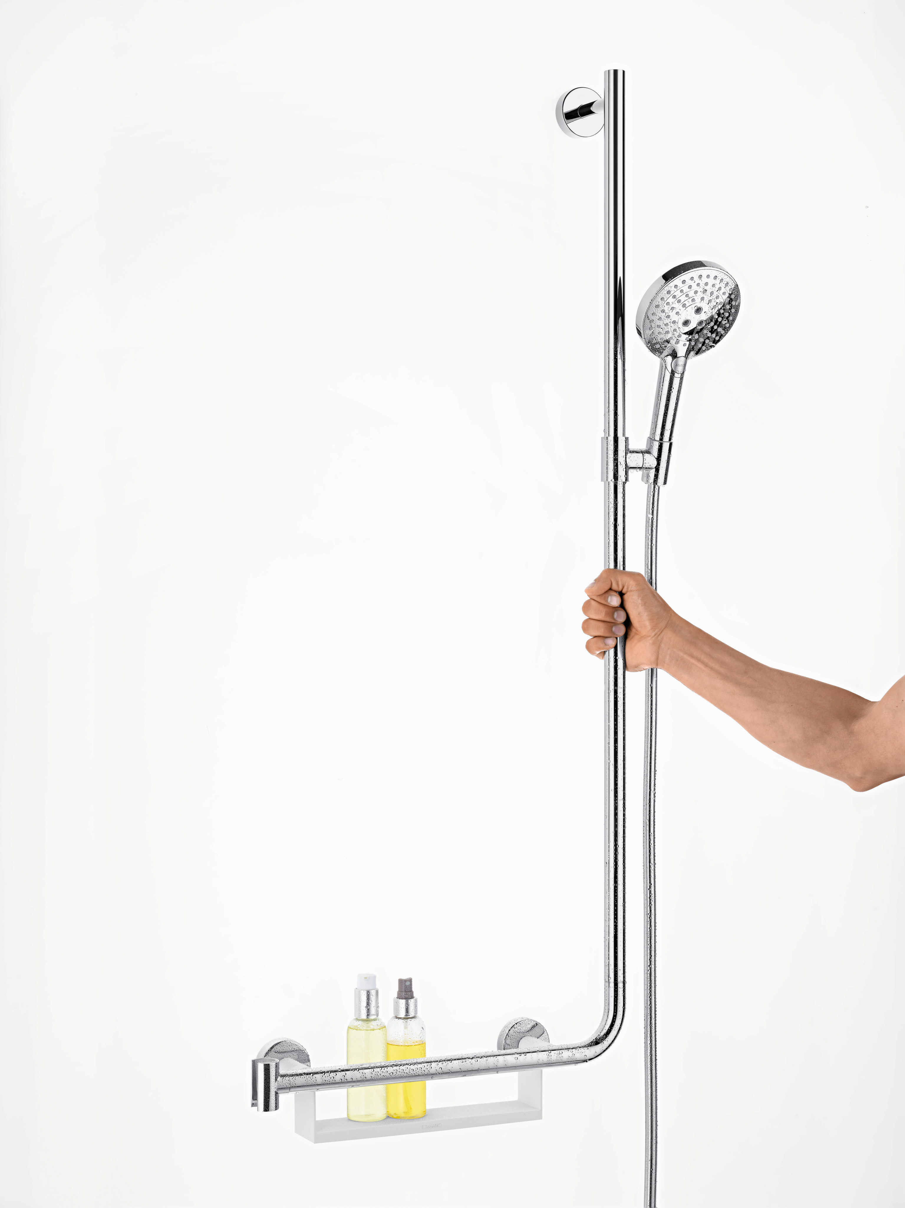 26327400 Raindance Select S Душевой набор 120 3jet EcoSmart 9 л / мин со штангой 110 см справа Hansgrohe  - Вид №1
