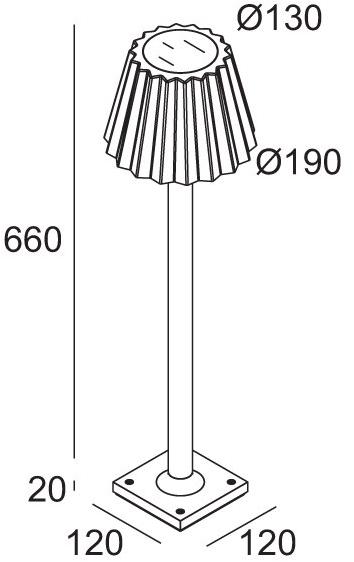 Delta Light Светодиодный алюминиевый столбик Butler sun-id-1451763 - Вид №11