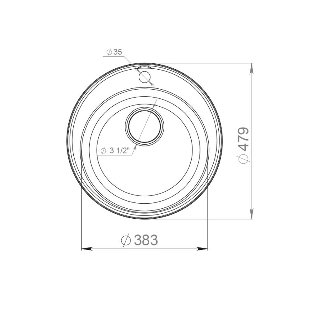 RQ13 белый Мойка кухонная прямоугольная Raiber  - Вид №2