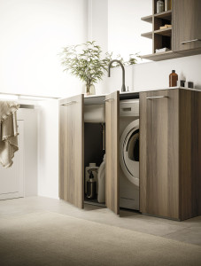 Шкаф для белья со стиральной машиной