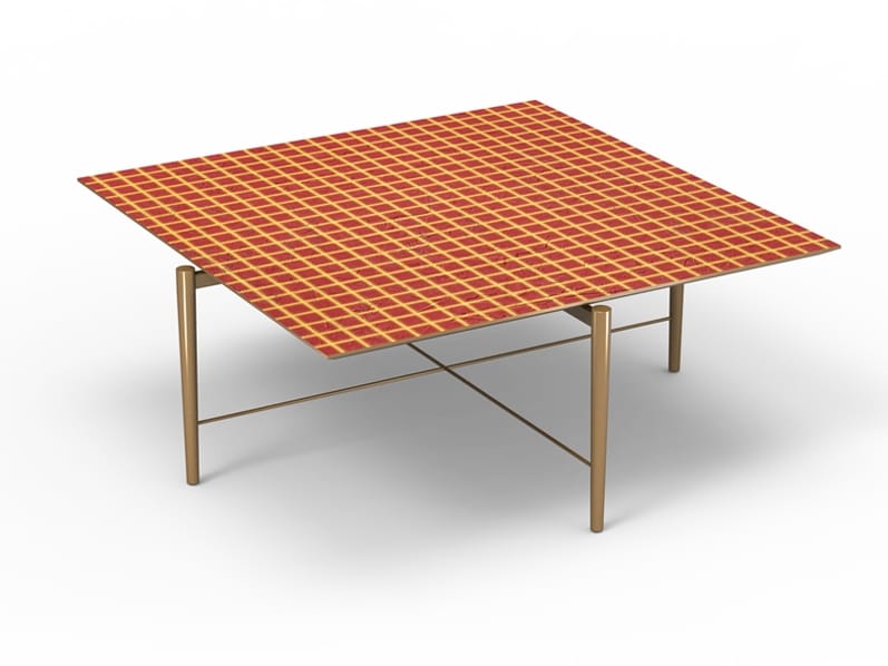 Квадратный металлический журнальный столик MOMENTI Главная и Контрактная ARCH-00065591 - Вид №2