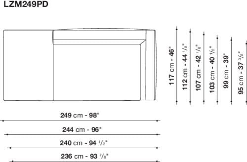 Угловой диван из ткани Maxalto Lucrezia Soft ARCH-00108784 - Вид №16
