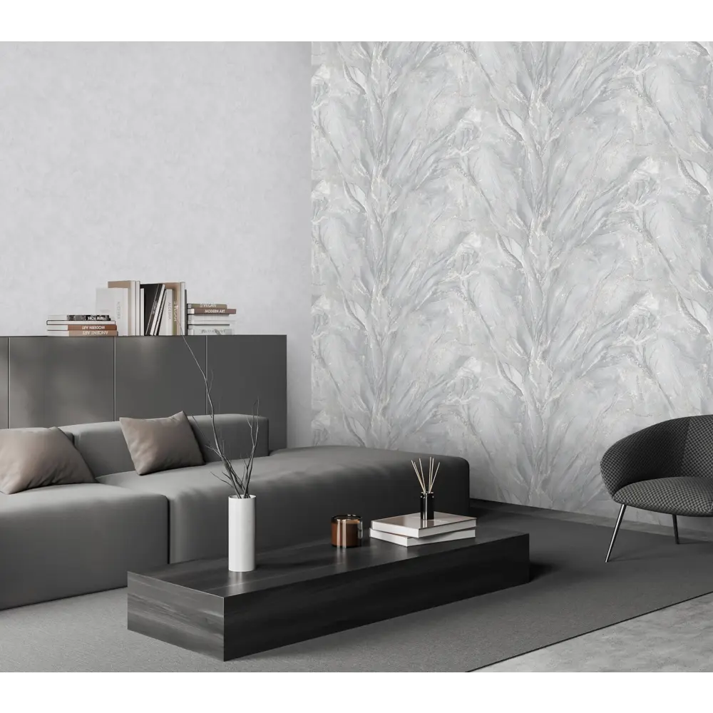 Victoria Stenova Prestige — серые флизелиновые обои с виниловым покрытием 89423709 STLM-1573526 - Вид №5