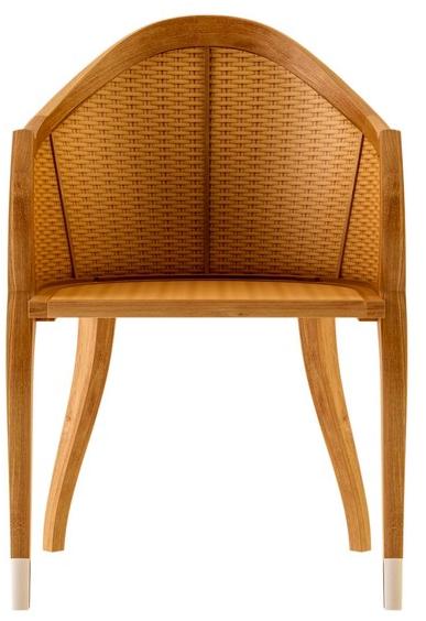 ASTELLO Садовый стул из тика с подлокотниками Tulipe Tu.sf1.s1 - Вид №2