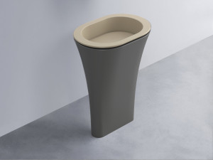 AMLA65-AV+AMPILO-AV+AMCOLO-CM Раковина Amedeo Ovale отдельностоящая cielo Enjoy + Amedeo