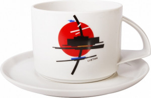 10605532 Императорский фарфоровый завод Чашка чайная с блюдцем "Суетин" "Баланс" Фарфор твердый