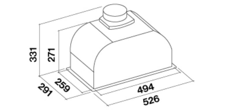 Вытяжка из нержавеющей стали с утопленным всасыванием по периметру Falmec дизайн ARCH-00010271 - Вид №6