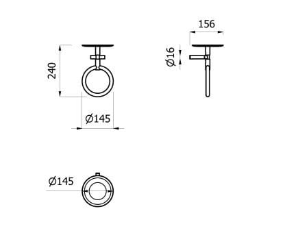 Держатель для полотенец EVER Life Design бак ARCH-00140056 - Вид №2