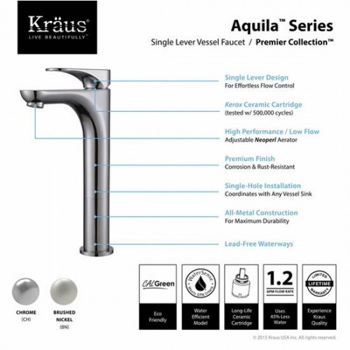 Смеситель для раковины Coda FVS-13900CH krausru  - Вид №7