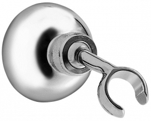 33450-CR CARIMALI Настенный открытый круглый держатель с регулируемым K-образным кронштейном.