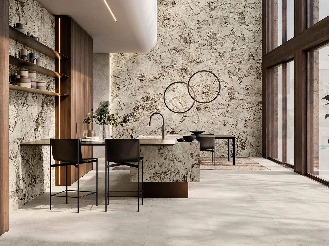 Керамогранит с мраморным эффектом Atlas Plan ALPINUS ARCH-00084977