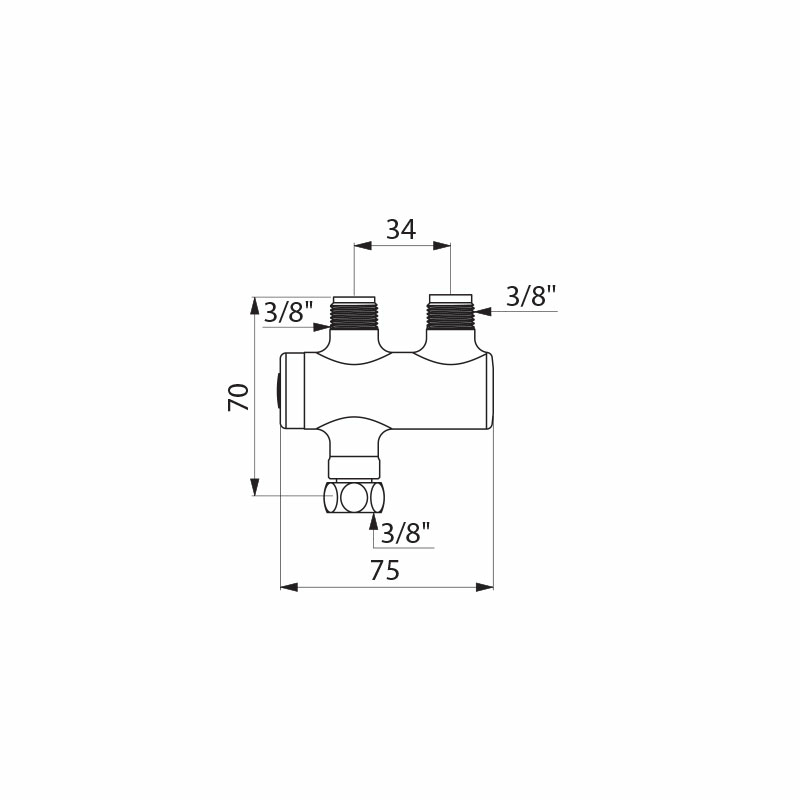 732216 Термостатический смеситель PREMIX NANO DELABIE  - Вид №1