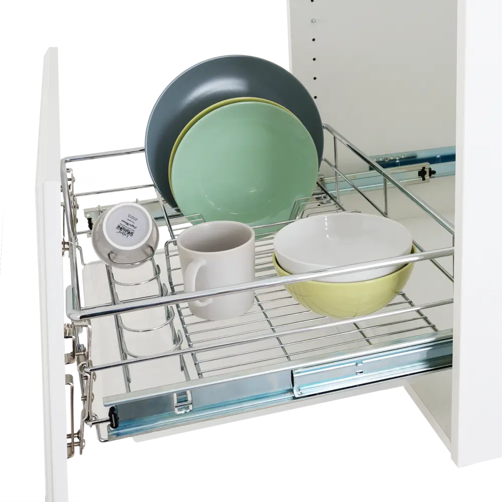 Сушилка выдвижная Jet для шкафа 80 см 72x15x43 см металл цвет хром Santreyd STLM-2080360 - Вид №5