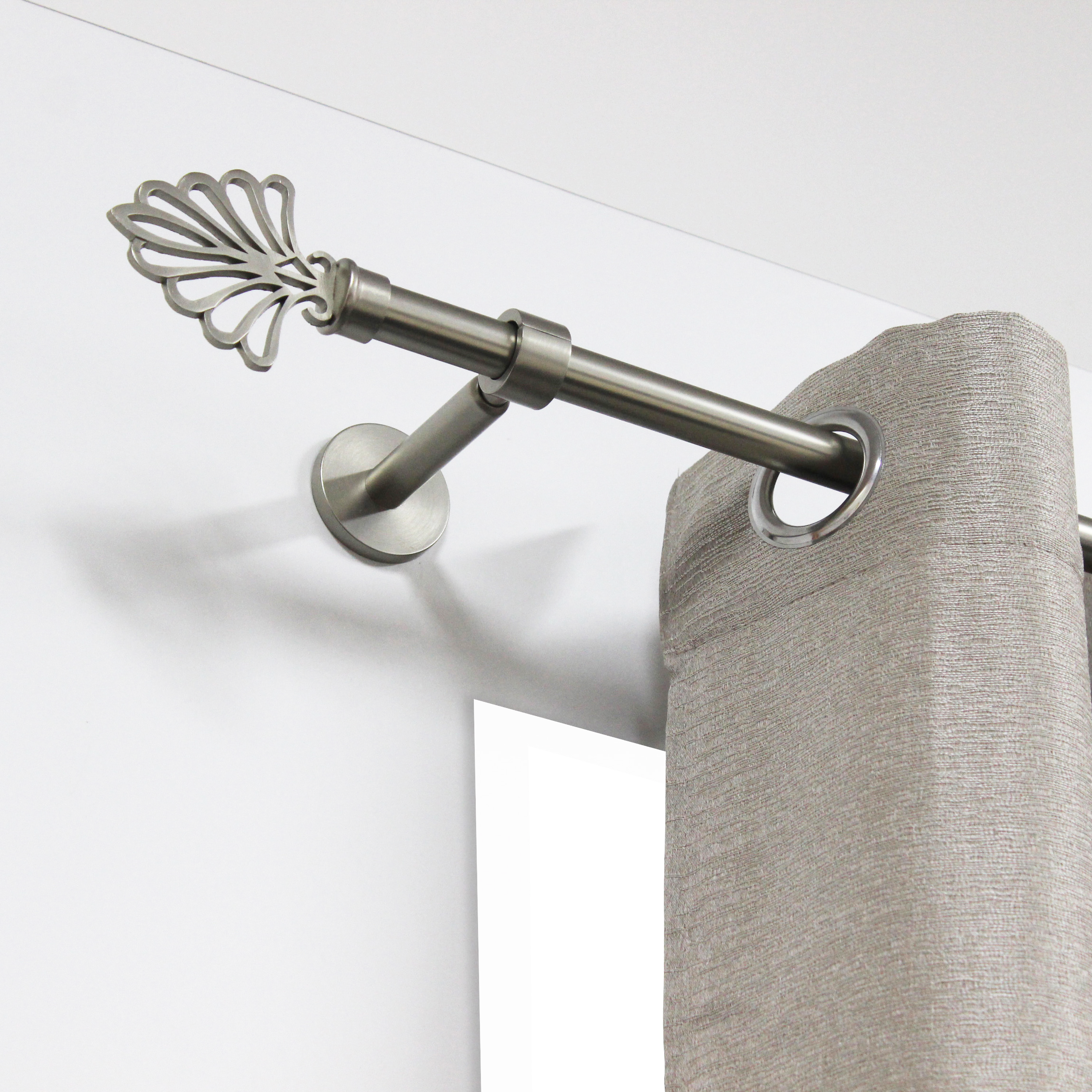 INSPIRE Гладкая штанга для штор 160 см матовый никель 82550717 STLM-0029667 - Вид №3