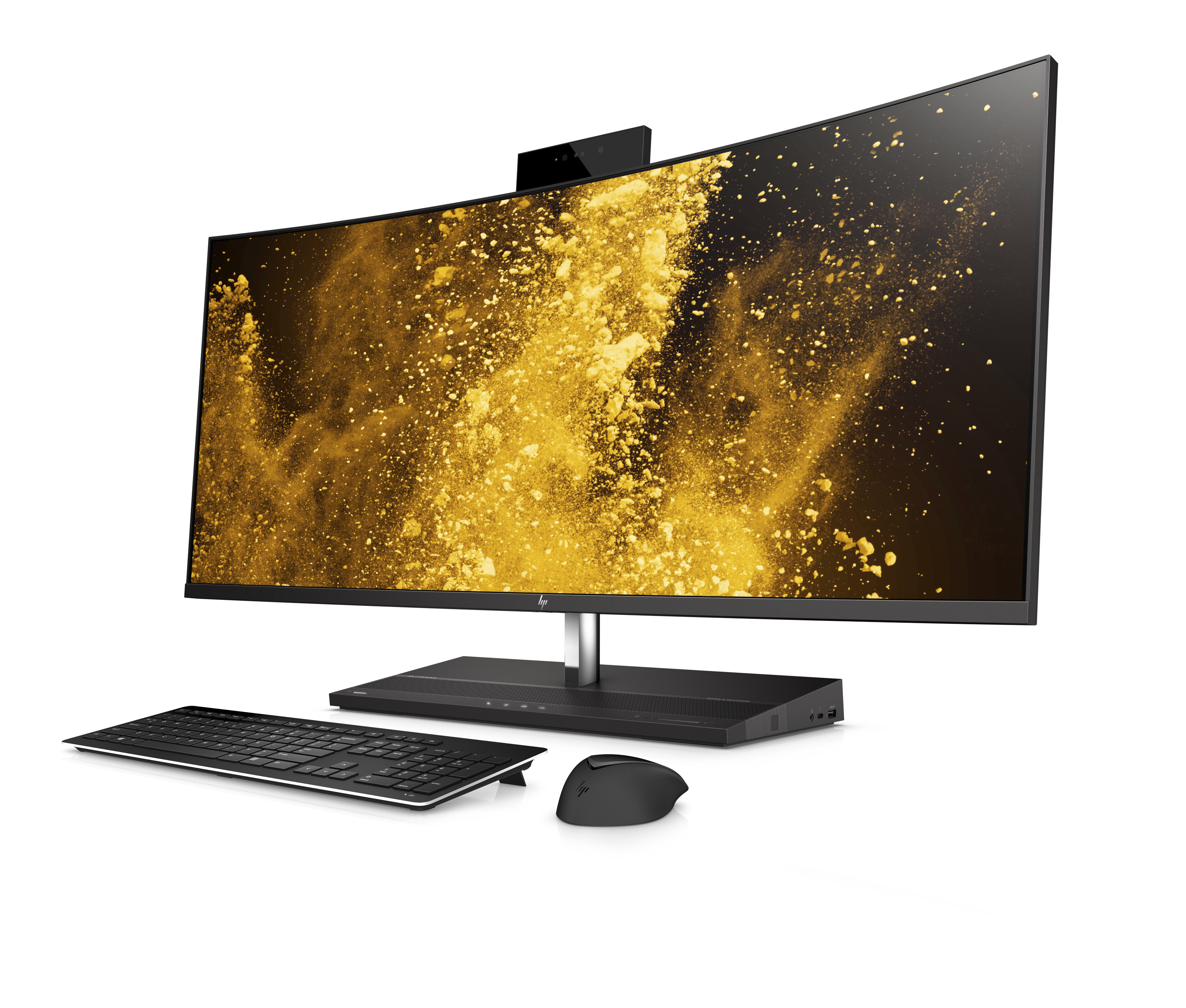4PD93EA#ACB eliteone 1000 g2 aio nt 34" 34"(3440x1440 ips (матовый))/intel core i7 8700(3.2ghz)/8192mb/256ssdgb/bt/wifi/war 3y/w10pro + wireless slim kbd & mouse HP Santreyd  - Вид №1