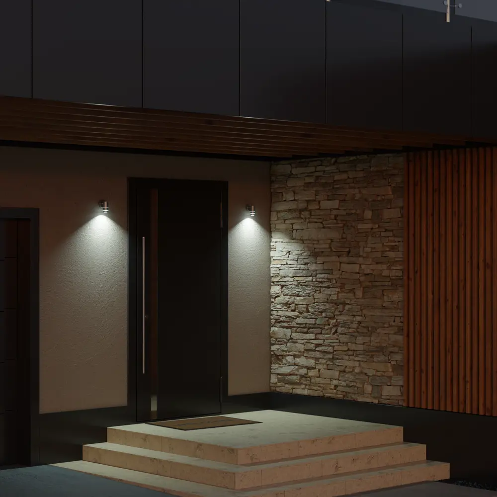 Светильник уличный настенный Apeyron 35 Вт IP54 цвет хром STLM-2095076 - Вид №7