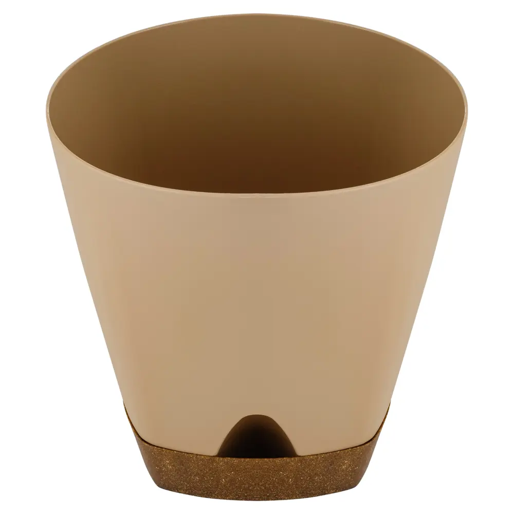 Горшок для цветов INGREEN Wood 1.35 л - коричневый 89416377 STLM-1576430 - Вид №1