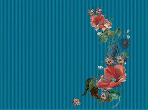 YO2 Цветочный ковер из полиамида Art slots