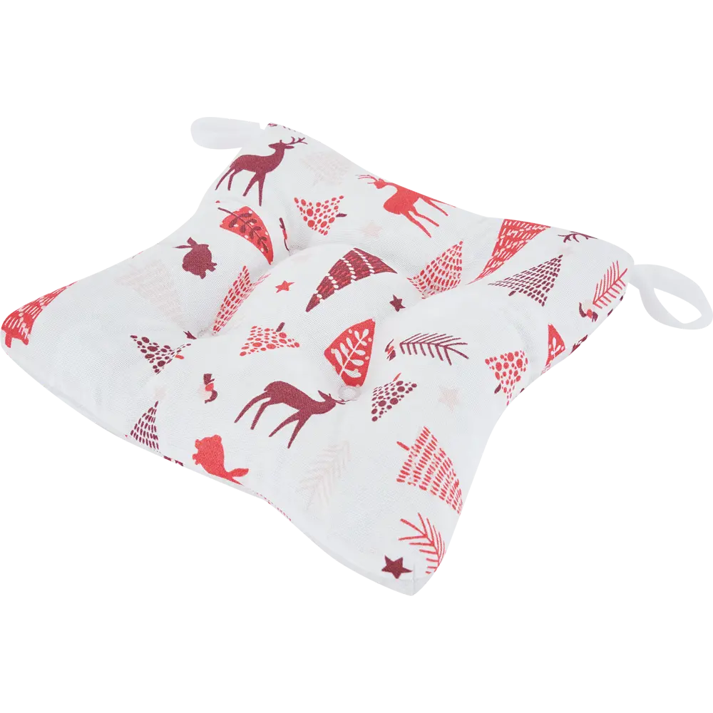 Сидушка Altali Скандинавия 40x40 см цвет серо-красный STLM-2131418 - Вид №2