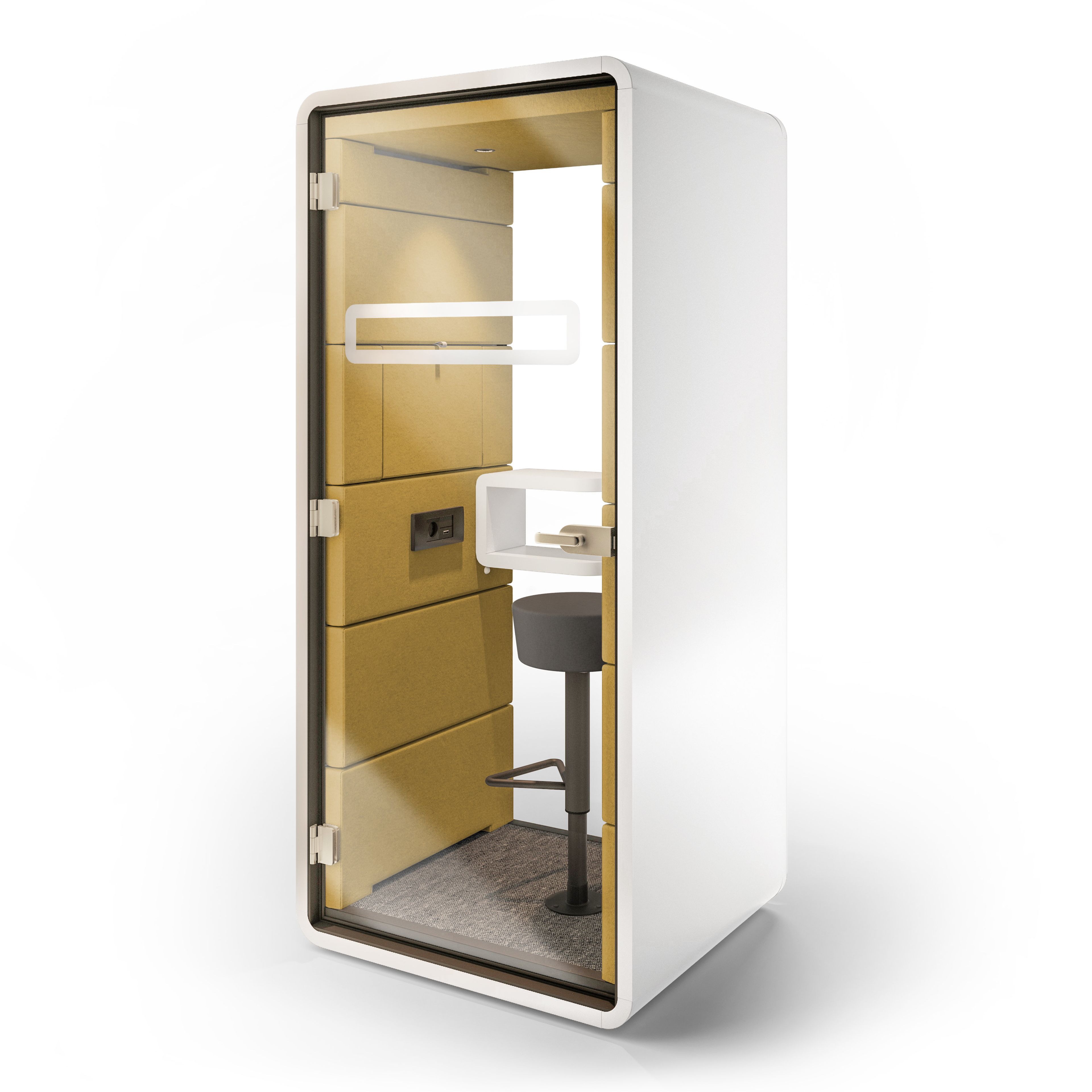 Одноместная акустическая офисная кабина со встроенным освещением Mikomax Smart Office Hushoffice ARCH-00139656 - Вид №48