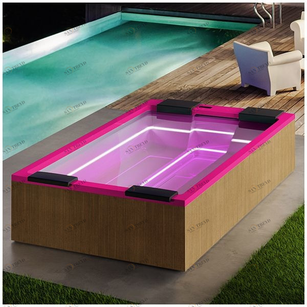 Бассейн Gruppo Treesse Maya Plus-V232I-PL-R прямоугольный встроенный розовый PLUSV232IPLR