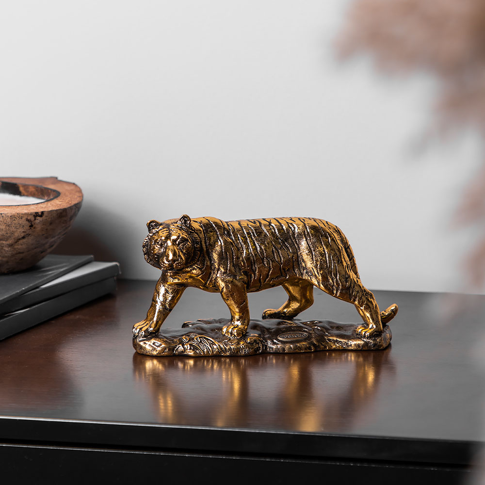 22680 Крадущийся тигр (скульптура) Бронза BOGACHO 4627196598201