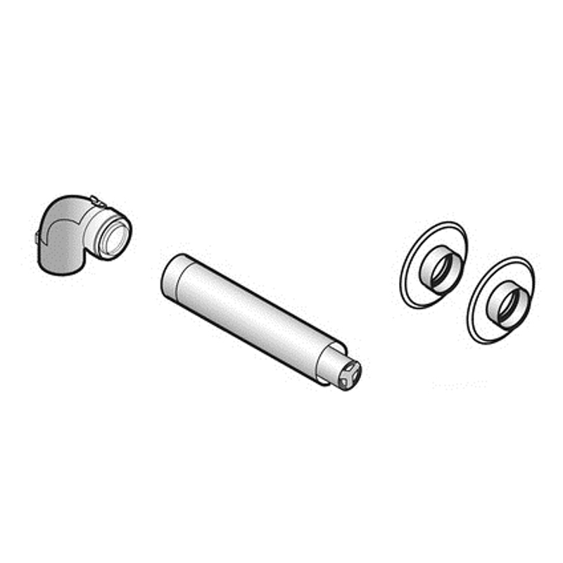 Горизонтальное коаксиальное окончание De Dietrich Д 60/100 мм L= 800 мм 100016485 - Вид №1